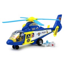 안전고무 서치라이트 멜로디 뽀로로 경찰헬기 헬기완구 헬기장난감, 1개