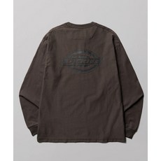 디키즈 남녀공용 긴소매 티셔츠 모노 로고 롱슬리브 Brown DIKU261LRTL006BR