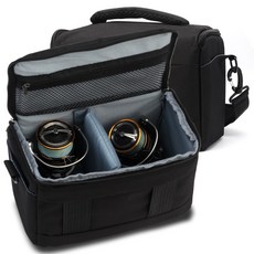 어뮤즈 피싱 원투릴 2대 쌍포 수납 보관 가방, 대형, 블랙