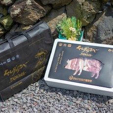 탐라인 제주 돼지고기 선물세트 [오겹/목살/앞다리살], 백오겹살1kg+흑앞다리살1kg