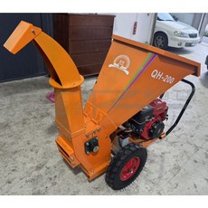 榮展五金 QH-200 碎枝機 16HP 電啟動 樹木/木材破碎機 果園/移動碎枝機 木頭粉碎機, 16HP引擎式碎枝機