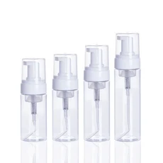 플라스틱 폼 펌프 병 리필 가능한 로션 샴푸 디펜서 용기 휴대용 여행 포밍 30ml 200ml 2 개, 02 50ml, 01 Clear bottle