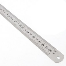 40cm 쇠자 스틸 자 고강도 스테인리스 정밀 눈금 철자