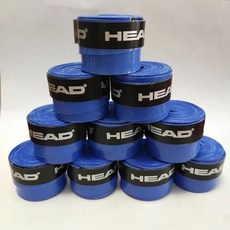 테니스 연습 전문 헤드 접착 오버그립 미끄럼 방지 오리지널 라켓 핸드 그립 패들 접착제 배드민턴 스쿼시 훈련 스웨트밴드, 7) sticky blue, 1개