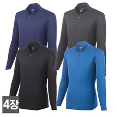 워킹맨 아울렛 4세트 봄 가을 시즌 쾌적한 쿨론 집업 티셔츠 AS227