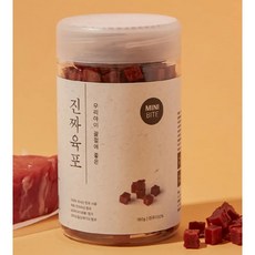 진짜육포 미니바이트 강아지 간식 져키 180g, 소고기, 2개