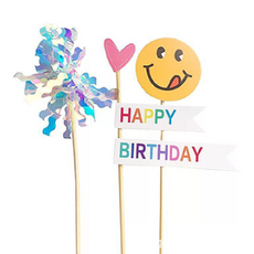 클위몰 깃발픽 하트픽 별모양픽 디저트픽, 4개, 4개, 하트