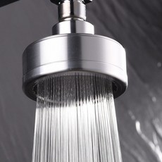 太空鋁圓形增壓頂噴淋浴噴頭 小花灑可拆洗 82mm/115mm, 1個, 82mm太空鋁增壓頂噴