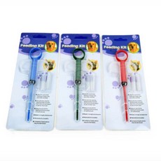 해신이네잡화점 반려동물 알약주입기 고양이약먹이기 강아지가루약, 블루, 1개