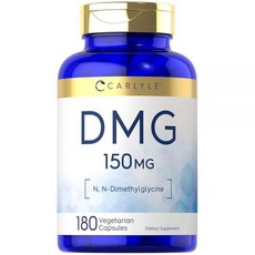 Carlyle DMG 보충제 | 150mg | 180캡슐 | N-디메틸글리신 | GMO 프리 및 글루텐 프리, Carlyle DMG 보충제 | 150mg | 180캡