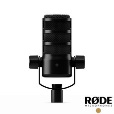 RODE Podmic USB 動圈式麥克風，USB/XLR 雙輸出，直播 Podcast 適用，黑/白雙色, 黑色