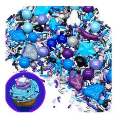 Manvscakes Galaxy Sprinkles 갤럭시 스프링클 베이킹 디저트 장식 캔디 113g, 1개