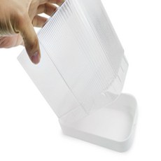 삼공 숫가락통 씽크대수저정리함, 클리어 화이트