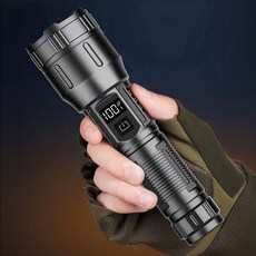 탁월한 직진성 유니맥스 파워샷 줌랜턴 후레쉬 21700배터리 3000 mAh 캠핑 등산 낚시랜턴, 1개, 블랙