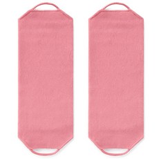 리앤리 대나무 친환경 등때밀이 롱 샤워타월, 2개, 1세트, 분홍