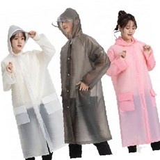 비가림 우천 방수 착용 우천복 겉옷 야외활동 판초형 긴기장 남녀 레인웨어