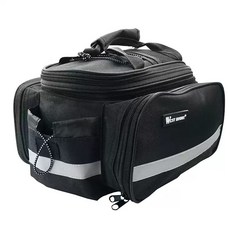 자전거 후면 가방 여행 리어백 짐받이 수납, 뉴 블랙, 1개