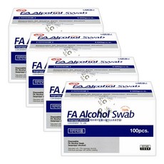 HLB FA에프에이 알콜스왑(이소프로판올), 100매입, 4개