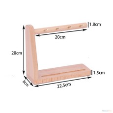 北歐實木櫸木鑰匙收納盒 手機架 桌面裝飾置物架, A, 1個