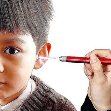 귀지제거기 귀후비개 귓밥 레드 소형 편리 손잡이