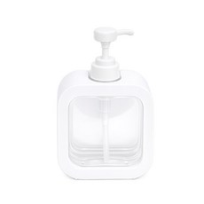 헬로제인 사각 투명 다용도 디스펜서 500ml, 화이트, 1개