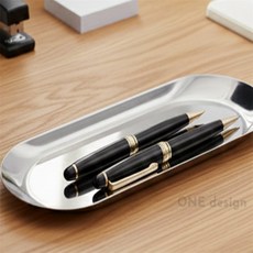 원디자인 펜접시 스텐 필기구수납함