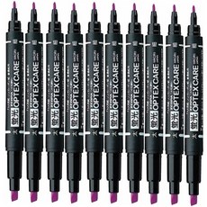 제브라 옵텍스 케어 형광펜 WKCR1 + 사은품(모닝 3색), 10개, 퍼플(PU)