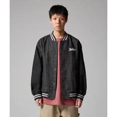 브랜드정품 DICKIES 웨이브 로고 데님 봄버 자켓 재킷 Black Denim 100970