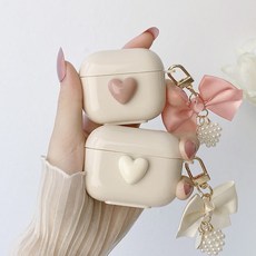 HS&D 하트포인트 에어팟 케이스, 1개, 핑크, 에어팟프로3세대