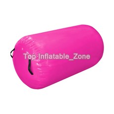 공기 주입식 에어 매트 스포츠 실린더 에어 체조 100X60CM 롤러 소형 배럴 훈련 매트 가정용, pink