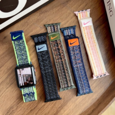 애플워치 나이키 스포츠루프 런닝 러닝 스트랩 밴드, 1개, 05 그린블루