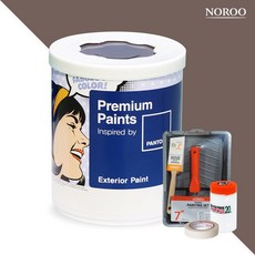 노루페인트 팬톤 저광 외부용 실외페인트 1L 세트, 18-1312 Deep Taupe, 1000ml, 1개