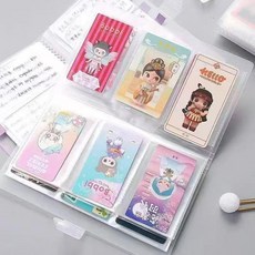 卡片收納冊 240卡位帶搭扣, 1個, 透明磨砂三宮格120卡位帶搭扣, 透明磨砂