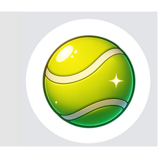 스포츠DIY열전사지 낱장 5cm 티셔츠에코백용, 1개, 테니스공