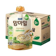 맘마밀 브로콜리와닭가슴살 100g 20팩, 20개
