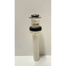 按壓旋轉落水頭 上銅下塑 翻轉浴室落水頭, 1個, 15cm全塑按壓