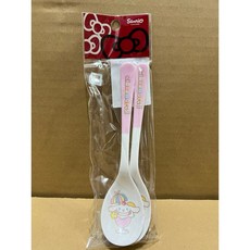 兒童長湯匙2入組 寶寶學習餐具 安全材質 加長握柄設計, 1個, 大耳狗