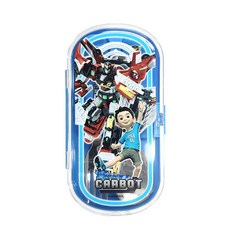 헬로카봇16 용사 미니 스푼포크 케이스세트 수저세트 유아 어린이 아동, 1개, 블루