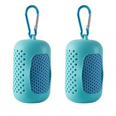 에이엔이엠 쿨 수건 아이스 휴대용 스포츠 외출용 타월 대형 90x30cm, 2개, 민트