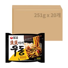 생생우동 생생야끼우동 데리야끼맛, 251g, 20개
