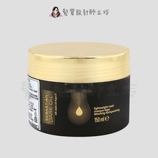 SEBASTIAN 莎貝之聖 Dark Oil Lightweight Mask 黑金結構髮膜, 1個, 黑金結構髮膜150ml