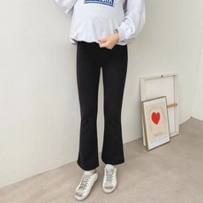 임산부 부츠컷 레깅스 쭈리 나팔핏 블랙 편한 임부복 팬츠