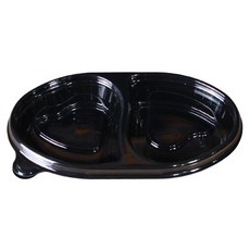 일회용 소스용기 JH 하트 2칸 반찬포장 100세트 배달 포장 용기, 1개