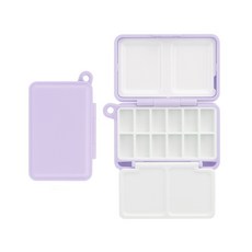 미소데이샵 휴대용 수채화 미니 물감 팔레트 12칸, 1개, 12칸 퍼플