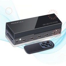ROOFULL HDMI 선택기 셀렉터 8K 2.1 스위치 4개 입력 1개 출력 60Hz 4K 120Hz MC