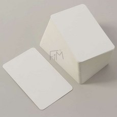 FIM 반코팅 무지 종이카드 100매 7x11 응원카드 무지엽서