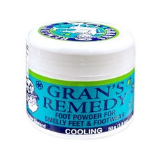 紐西蘭Gran's Remedy老奶奶長效6個月清爽除臭鞋粉-薄荷藍, 50g, 1個