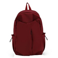 백팩 책가방 대학생 가방 배낭 블랙(펜던트 여행 없음) 대용량, Z. 펜던트가 없는 레드