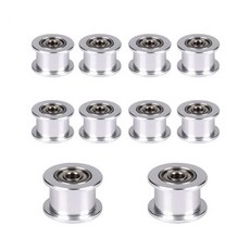GT2 풀리 20개 이빨 5mm 구멍 휠 포 베론 2.4 3D 프린터용 9mm10mm 너비 타이밍 벨트 10개 3073600, GT2 아이들 풀리 6mm 너비, 16 무이빨 보어 3mm