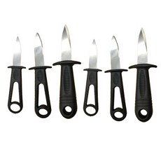 굴 조개 손질 칼 도구, 6개, 2세트